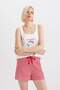 Fall in Love Printed Tank Top Shorts Pajama Set C7968Ax24Hs - 4