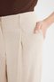 Linen Blend Palazzo Trousers Wide Leg Double Pockets High Waist Wide Loose Legs Z5533Az24Sm - 8