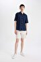 Relax Fit Polo Collar Cotton Short Sleeve Shirt C7598AX24SM - 2