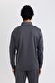 Heavy Fabric - Fit Slim Zip Printed Sweatshirt B5143Ax24Sp - 7
