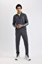 Heavy Fabric - Fit Slim Zip Printed Sweatshirt B5143Ax24Sp - 2