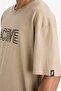 Oversize Crew Neck T-Shirt with Embroidery Detail - C1426ax24sm - 5