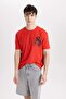 Regular Fit Crew Neck Printed Short Sleeve T-Shirt B8479Ax24Sm - 4