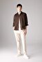 Gabardine Chino Canvas Trousers Regular Fit Zipper Pocket Straight Leg B2088Ax24Sp