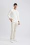 Gabardine Chino Canvas Trousers Regular Fit Zipper Pocket Straight Leg B2088Ax24Sp - 7