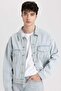Relax Fit Buttoned Pocket Seasonal Spring Jean Jacket B8177Ax24Sp