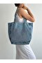 Women's Quality Denim Fabric Daily Hand and Shoulder Bag - 3