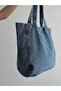 Women's Quality Denim Fabric Daily Hand and Shoulder Bag - 7