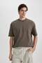 Oversize Fit Crew Neck Short Sleeve T-Shirt B4933AX24SP - 6