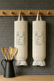 2-Piece Hanging Bag Organizer – Bag Holder and Organizer Basket Cream