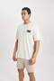 Defactofit Nba Miami Heat Boxy Fit Crew Neck Short Sleeve T-Shirt B3923Ax24Sp - 6