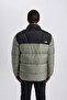 Warm Defactofit Water Repellent Inflatable Coat Windproof Oversize Wide Fit Zipper Pocket Y737 - 7
