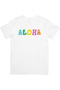 تي شيرت ALOHA مطبوع للجنسين مقاس كبير - 2