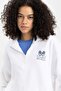 Defactofit Oversize Printed Stand Collar Zipper Sports Sweatshirt B4598Ax24Sp - 8