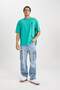 Defactofit Oversize Fit Crew Neck Printed Short Sleeve T-Shirt B4512Ax24Sp - 2