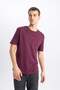 Regular Fit Crew Neck Printed Short Sleeve Heavy Fabric T-Shirt B4291Ax24Sp - 4