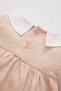 Baby Girl Newborn 2Pcs Set Polka Dot Waffle Long Sleeve Romper Dress Pantyhose B9656A524Sp - 5