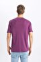 Regular Fit Crew Neck Printed Short Sleeve Heavy Fabric T-Shirt B4289Ax24Sp - 6