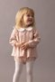Baby Girl Newborn 2Pcs Set Polka Dot Waffle Long Sleeve Romper Dress Pantyhose B9656A524Sp - 3