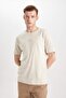 Regular Fit Crew Neck Printed Short Sleeve Heavy Fabric T-Shirt B4218Ax24Sp - 7