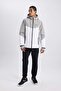 Water Repellent Windproof Slim Fit Hooded Zippered Pocket Ribbed Coat B2303Ax24Sp - 2