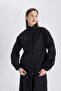 Oversize Wide Cut Half Turtleneck Parachute Jacket B8311Ax24Sp - 3