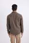 Regular Fit Polo Collar Pocket Cotton Long Sleeve Shirt B4689Ax24Sp - 8