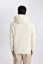 Regular Fit Hooded Letter Printed Sweatshirt B5770Ax23Wn - 8