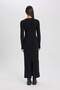 Bodycon Body Hugging Crew Neck Ribbed Camisole Long Sleeve Maxi Dress C1515Ax24Sp - 5
