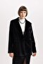 Oversize Wide Fit Double Breasted Velvet Blazer Jacket B4880Ax23Wn