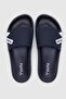 Navy Blue Single Strip Slippers - 3