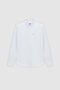 Ds Groom Slim Fit Light Blue Oxford Button Collar Easy-Iron Embroidery Detailed Cotton Shirt - 5