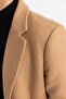 Slim Fit Slim Fit Lined Buttoned Pocketed Cashmere Coat Parka A3775Ax23Wn - 8