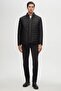 Ds Groom Slim Fit Black Windproof Fiber Filled Inflatable Coat - 8