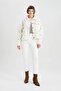 Relax Fit Polo Neck Welsoft Plush Cardigan B6373Ax23Wn - 2