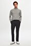 بنطلون Ds Damat Slim Fit Anthracite بخصر مطاطي وسحاب من الليكرا مريح للركض - 6