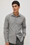 Slim Fit Slim Fit Basic Plain Long Sleeve Shirt A7894Ax23Au