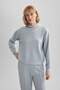 Fit Cap Sweatshirt - Standard Sailor Fabric Sports Model A5626Ax23Au - 3