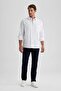 Relax Fit Striped Oxford Long Sleeve Shirt A8576Ax23Au - 2