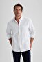 Relax Fit Striped Oxford Long Sleeve Shirt A8576Ax23Au - 4