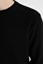 Black Standard Fit Regular Cut Crew Neck Sweater A5181Ax23Au - 8