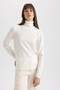 Regular Fit Soft Textured Turtleneck Basic Plain Knitwear Sweater H1651Az23Wn - 6
