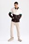 Regular Fit Stand Collar Zippered Sweatshirt Z5893Az23Sp - 6