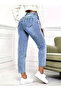 Women's Distressed Detail Mom Fit Jeans - 2