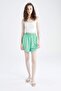 Relax Fit Normal Waist Linen Blend Shorts W5320Az22Sm - 3