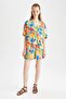 Coool Relax Fit Fruit Pattern Pajama Collar Short Sleeve Shirt Y9107Az22Hs - 2