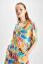Coool Relax Fit Fruit Pattern Pajama Collar Short Sleeve Shirt Y9107Az22Hs - 4