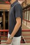 Men, No Button, Standard-Fit, Old Money Culture, Polo Collar T-Shirt 24Usept02 - 5