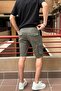 Men's, Elastic Waist, Cargo pocket, Lace-up, Back pocket flap shorts - 5