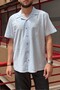 Men's, collar detail, cotton, old money, short sleeved shirt - 5